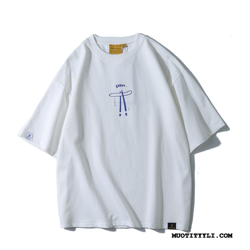 Miesten T-paidat Myynti T-paita Yksinkertainen Tide-brändi Uusi Puoli Hiha Bourgogne