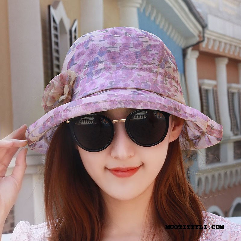 Naisten Hattu Halpa Kesä Valo Hengittävä Aurinkohattu Shade Sininen
