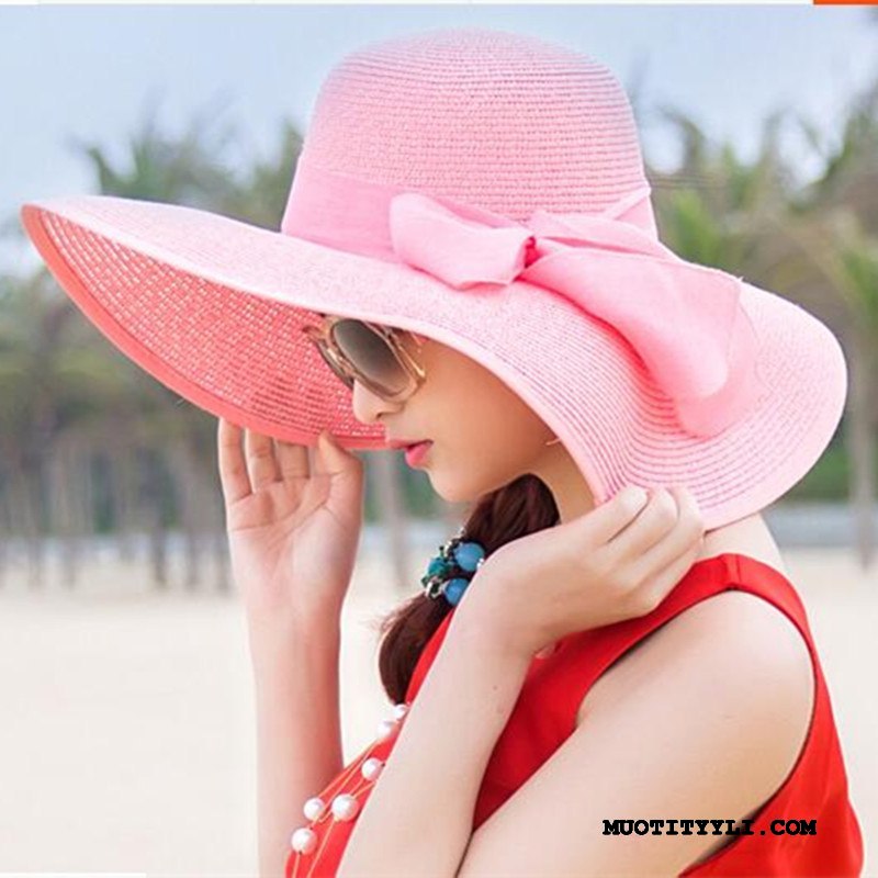 Naisten Hattu Halpa Suuri Matkustaminen Mutka Ranta Aurinkovoiteet Sininen