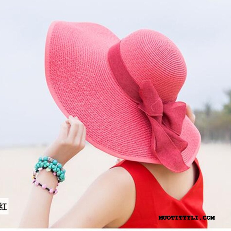 Naisten Hattu Halpa Suuri Matkustaminen Mutka Ranta Aurinkovoiteet Sininen