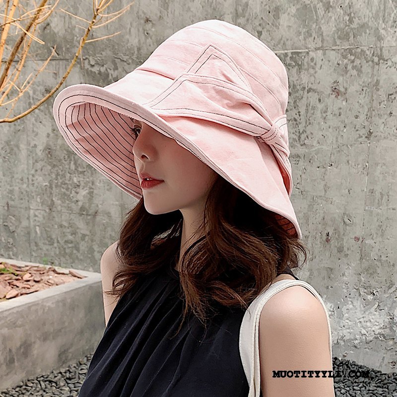 Naisten Hattu Halpa Tyylikäs Matkustaminen Aurinkohattu Villit Aurinkovoiteet Keltainen Punainen