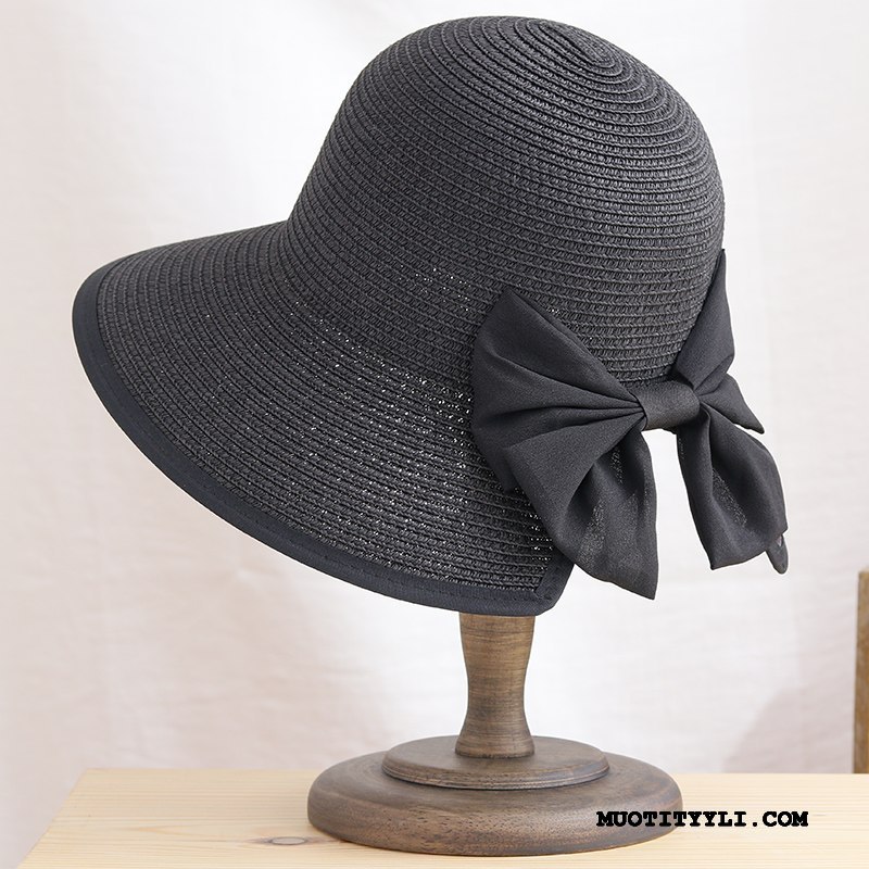 Naisten Hattu Myynti Kustannukset Shade Aurinkovoiteet Pieni Rintaliivit Aurinkohattu Musta
