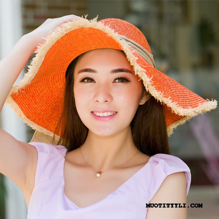Naisten Hattu Osta Aurinkohattu Shade Ranta Matkustaminen Kesä Keltainen