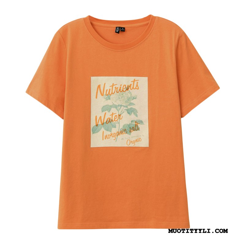 Naisten T-paidat Halvat Takki Naisille Kesä Uusi Löysät Oranssi