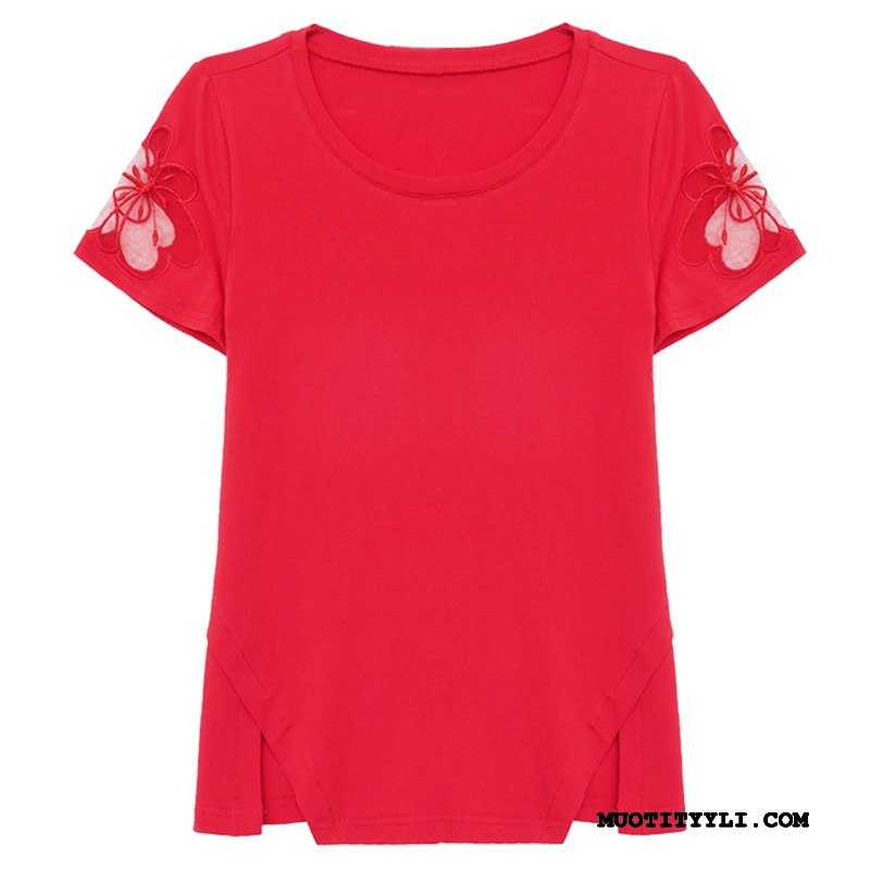 Naisten T-paidat Verkossa Naisille Takki Sideharso Kesä Löysät Punainen