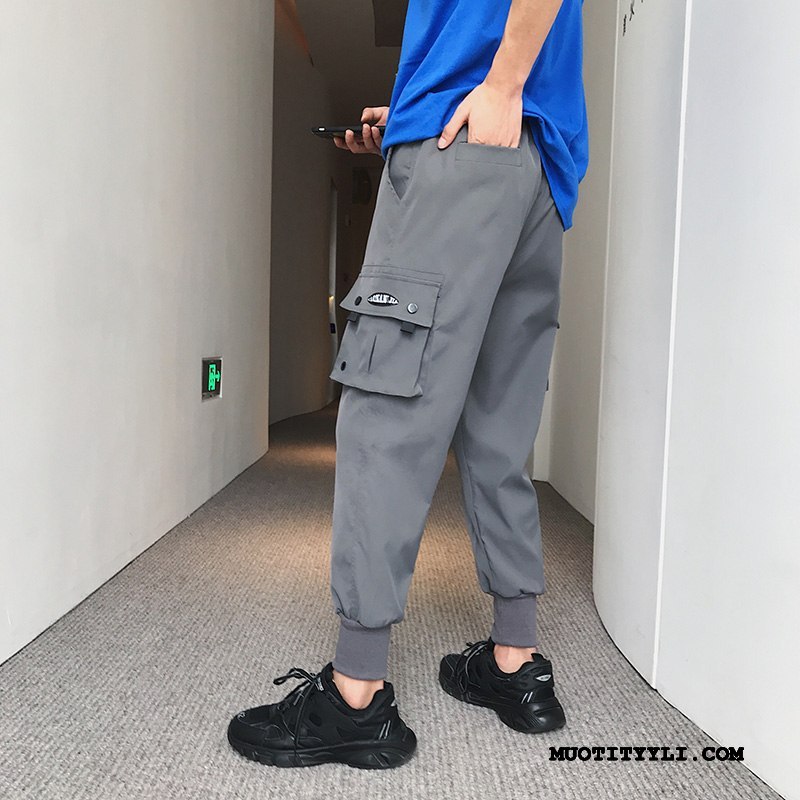 Miesten Cargo Housut Halvat 2019 Hiki Housut Uusi Harlan Casual Housut Musta