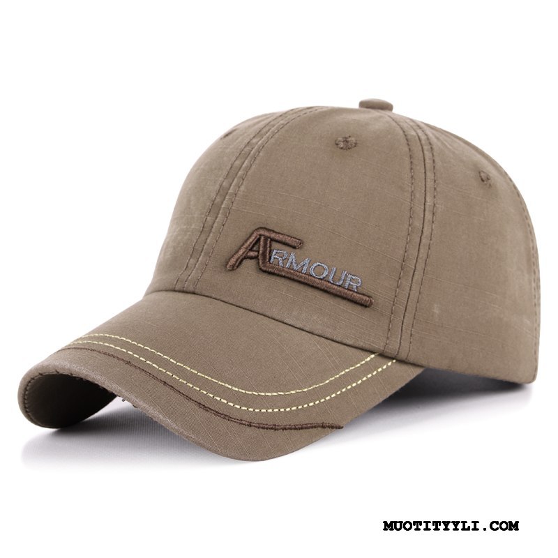 Miesten Hattu Halvat 100% Puuvillaa Vintage Kirjain Shade Uusi Armeijan Vihreä
