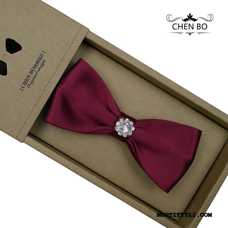 Miesten Rusetti Myynti Mulberry Silkki Nuori Sulhasen Groomsmen Kaulaketju Naimisissa Musta Sininen Punainen