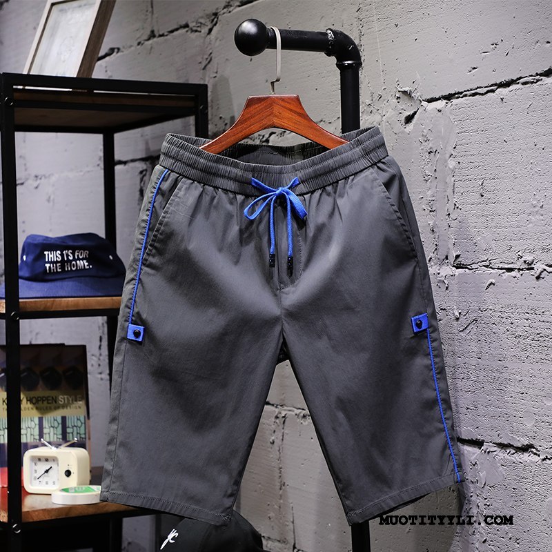 Miesten Shortsit Osta Miehille Suuntaus Casual Capri Housut Urheilu Naamiointi Musta