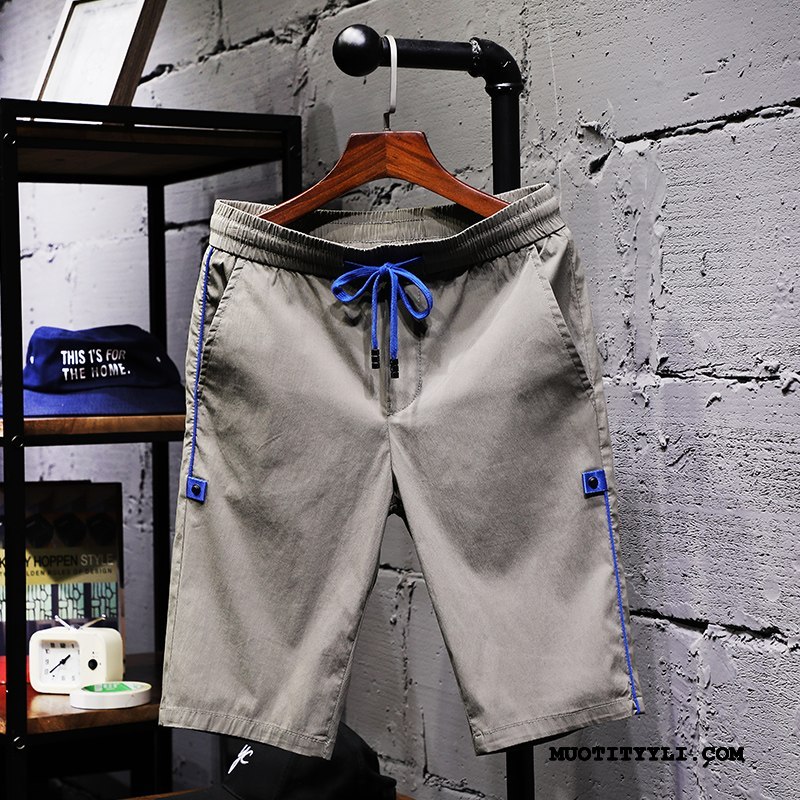 Miesten Shortsit Osta Miehille Suuntaus Casual Capri Housut Urheilu Naamiointi Musta