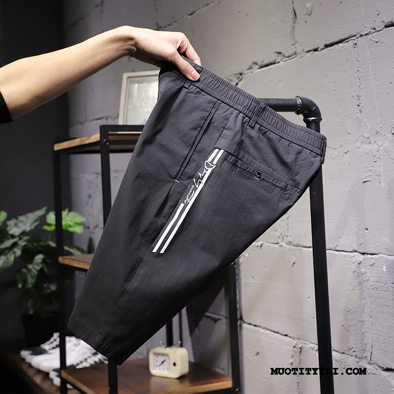 Miesten Shortsit Osta Miehille Suuntaus Casual Capri Housut Urheilu Naamiointi Musta