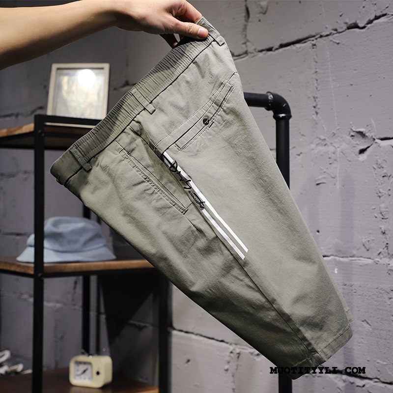 Miesten Shortsit Osta Miehille Suuntaus Casual Capri Housut Urheilu Naamiointi Musta