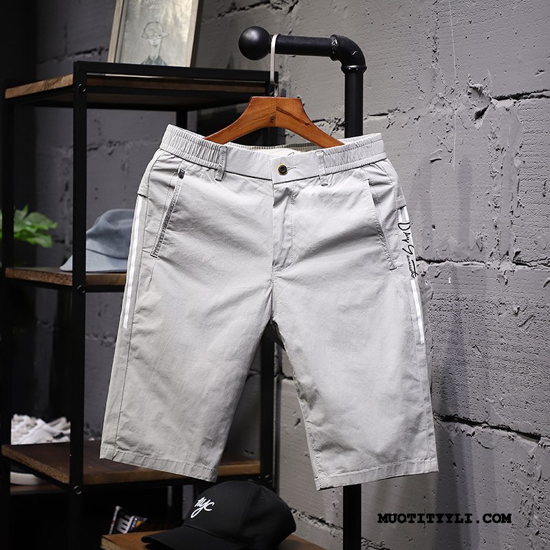 Miesten Shortsit Osta Miehille Suuntaus Casual Capri Housut Urheilu Naamiointi Musta