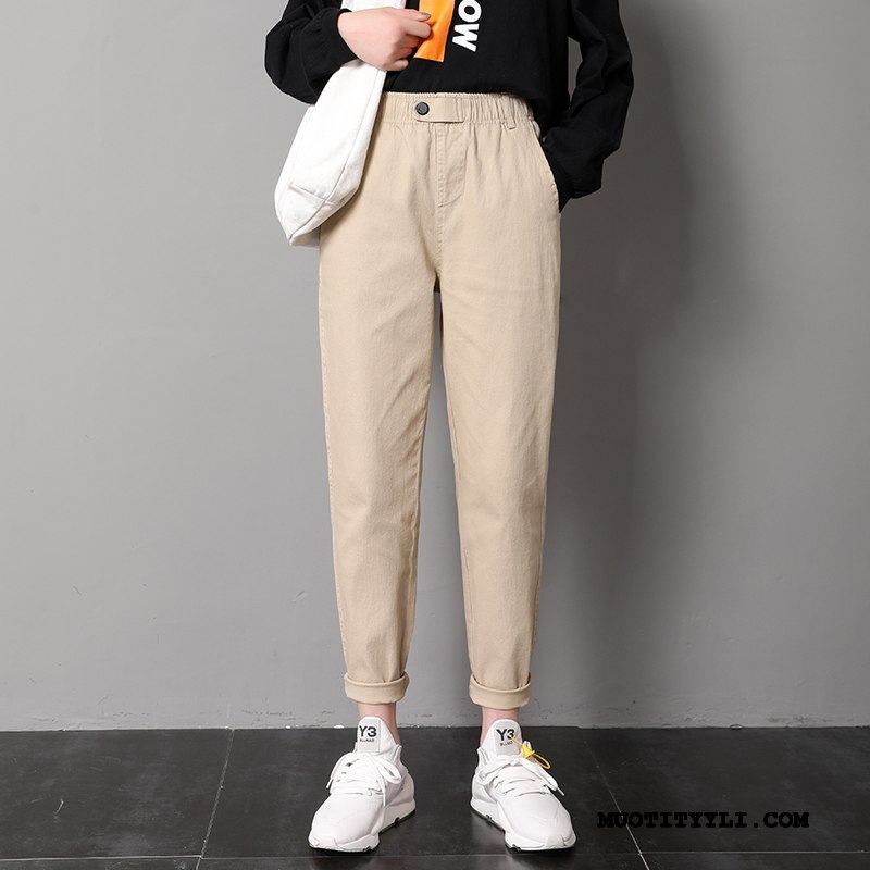 Naisten Housut Halpa Suora Casual Housut Löysät Naisille 2019 Khaki
