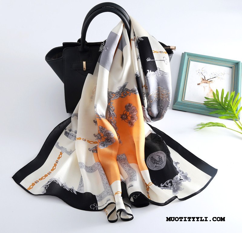 Naisten Huivi Verkossa Silkki Talvi Mulberry Silkki Eurooppa Naisille Pinkki
