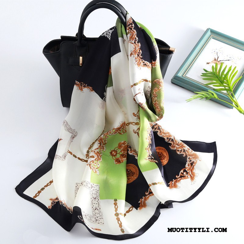 Naisten Huivi Verkossa Silkki Talvi Mulberry Silkki Eurooppa Naisille Pinkki