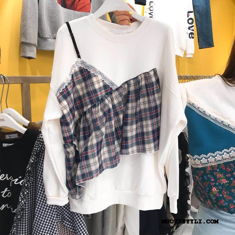 Naisten Huppari Osta Hupparit Liitos Opiskelija 2019 Pullover Valkoinen