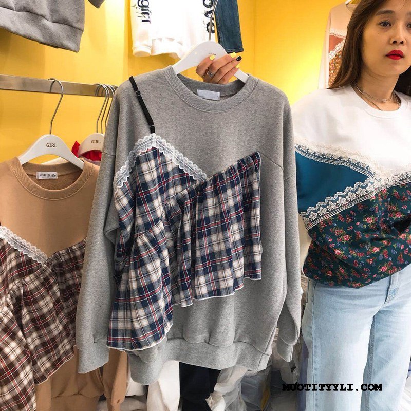 Naisten Huppari Osta Hupparit Liitos Opiskelija 2019 Pullover Valkoinen