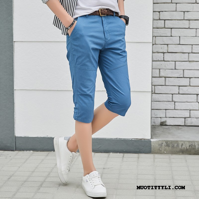 Miesten Shortsit Myynti Kesä Sortsit Miehille Casual Housut Capri Housut Sininen
