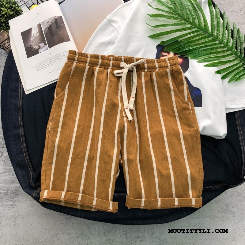 Miesten Shortsit Myynti Suuri Koko Miehille Suora Casual Housut Kesä Khaki