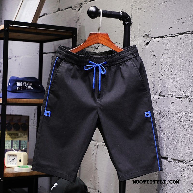 Miesten Shortsit Osta Miehille Suuntaus Casual Capri Housut Urheilu Naamiointi Musta