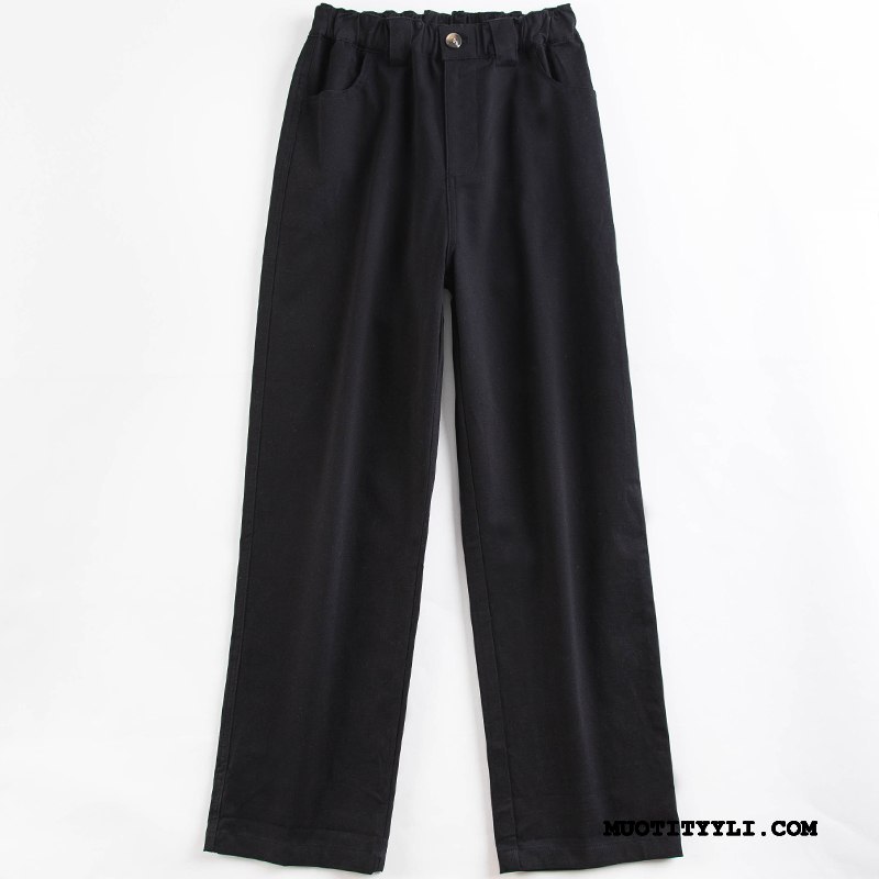 Naisten Housut Halpa Naisille Casual Housut Löysät Opiskelija Kevät Khaki Musta